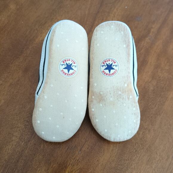 Converse All Star Navy blue crib shoes size 4 GUC - Picture 5 of 6